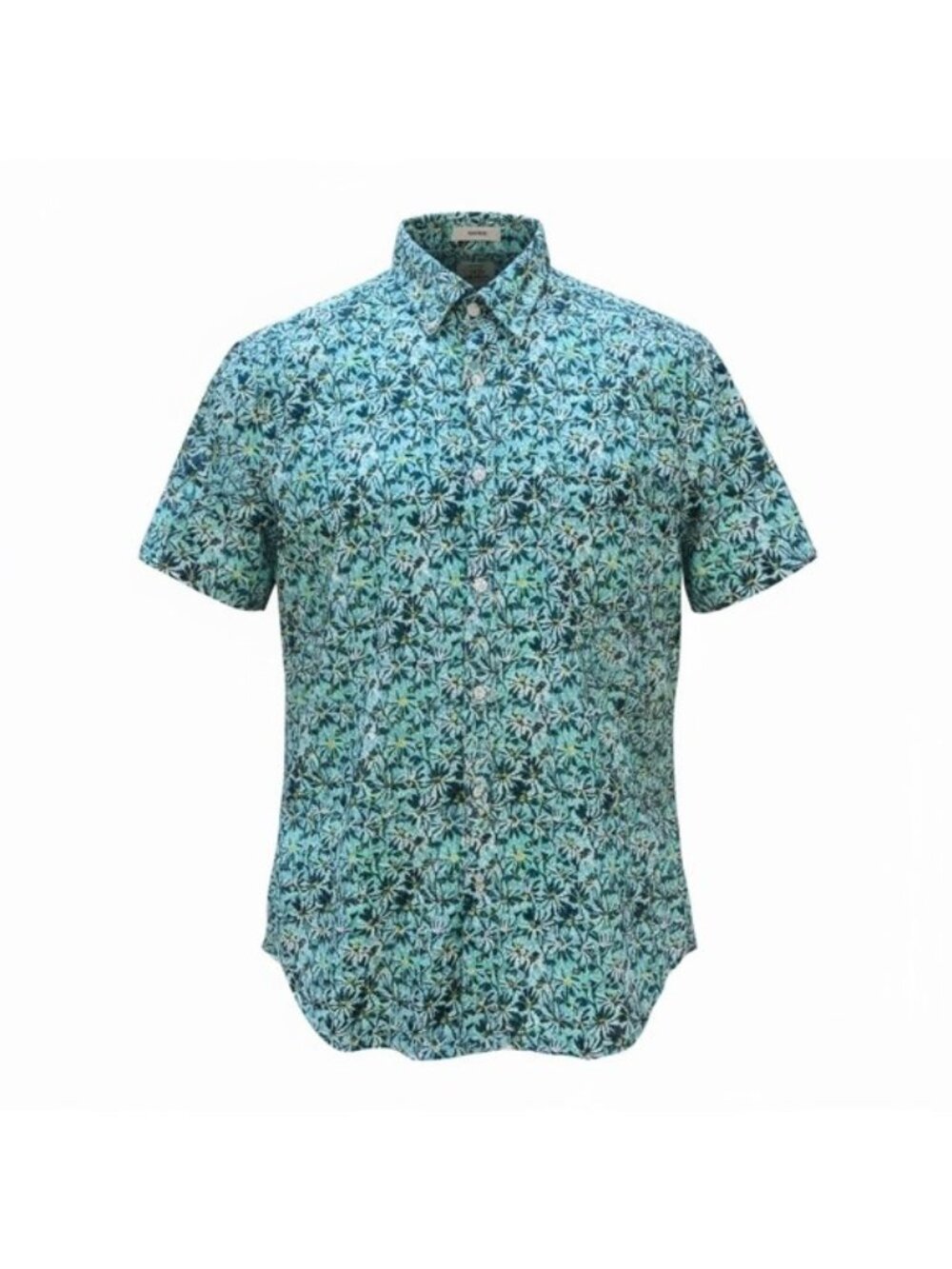 J.Crew Mens Floral Short-Sleeve Button-Up Shirt Classic Fit 100% Linen Size L Gr
